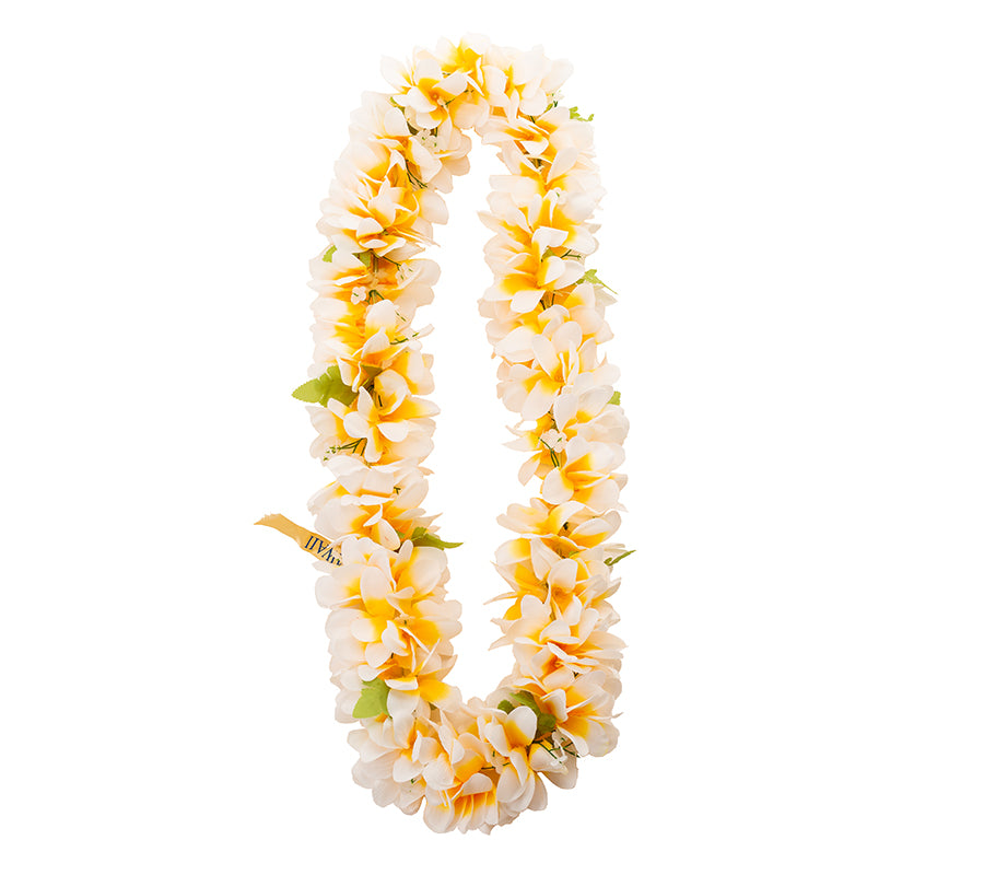 Hawaiian Lei - White/Yellow